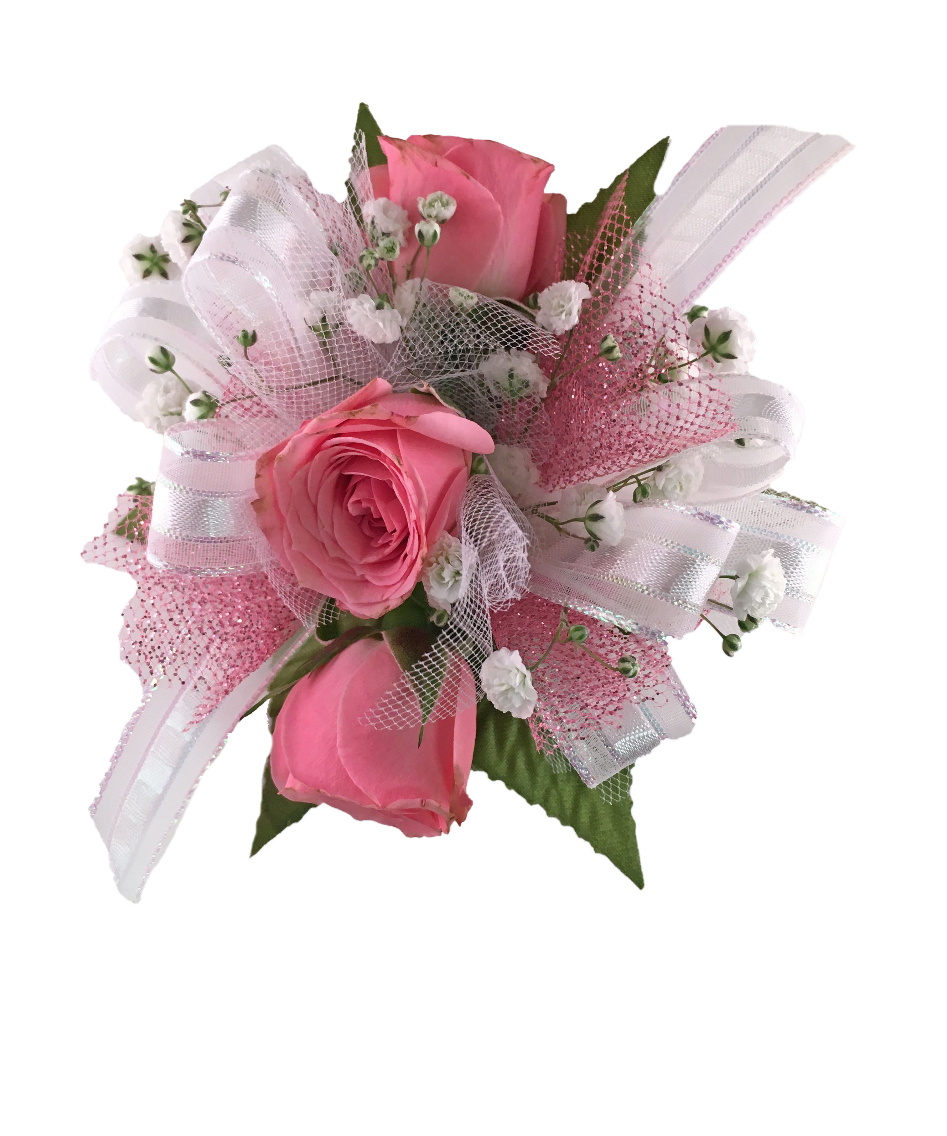 Prom Flowers Three Sweetheart Rose Wrist Corsage