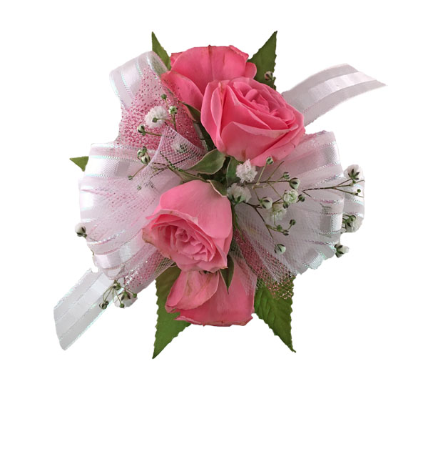 Prom Flowers Four Sweetheart Rose Wrist Corsage Columbus OH Florist Flowerama Columbus