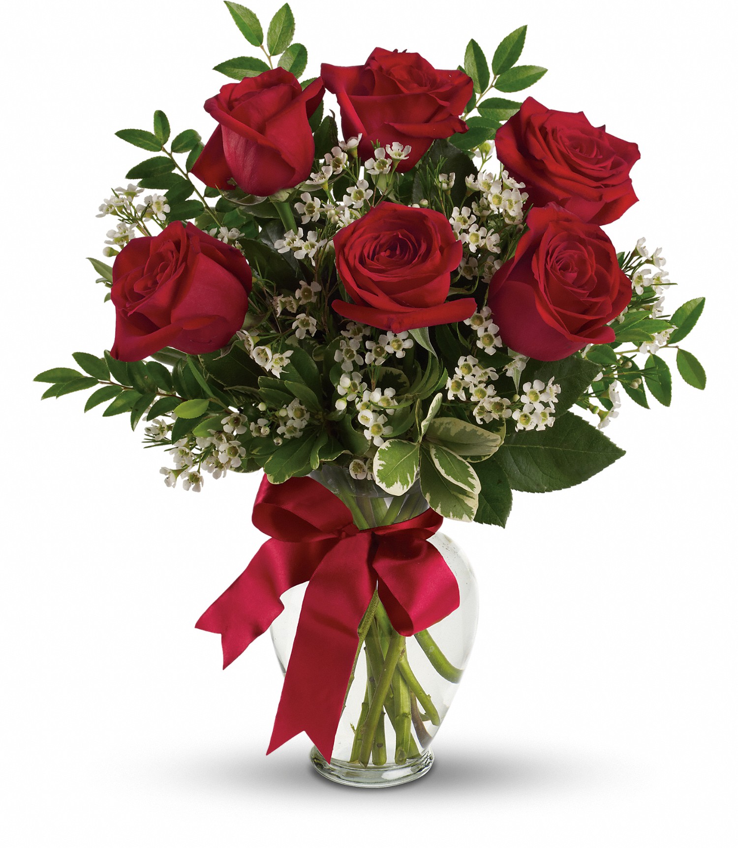 Anniversary - Thoughts Of You - 1/2 Dozen Roses - Columbus OH Florist