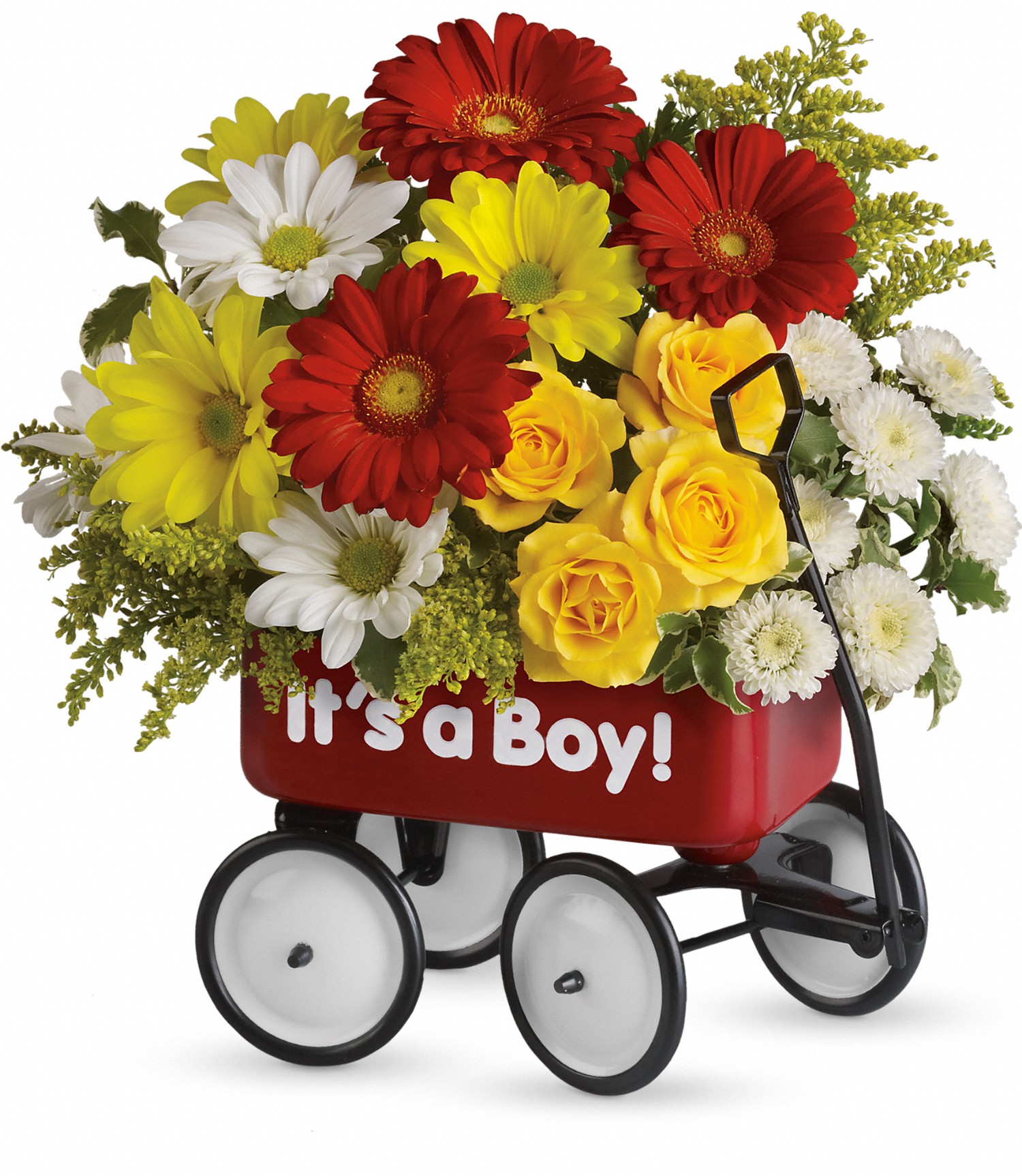 New Born Baby Boy Wow Wagon Columbus OH Florist Flowerama Columbus Same Day Flower Delivery