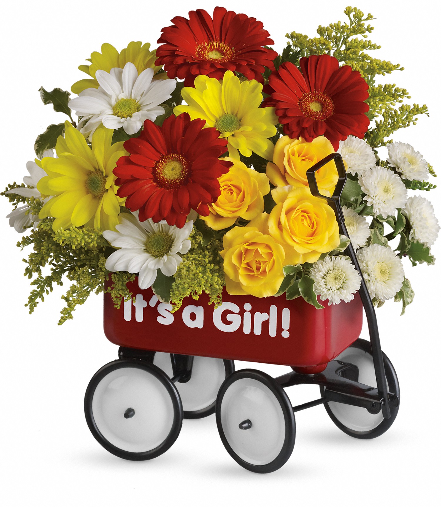 New Born Baby Girl Wow Wagon Columbus OH Florist Flowerama Columbus Same Day Flower Delivery