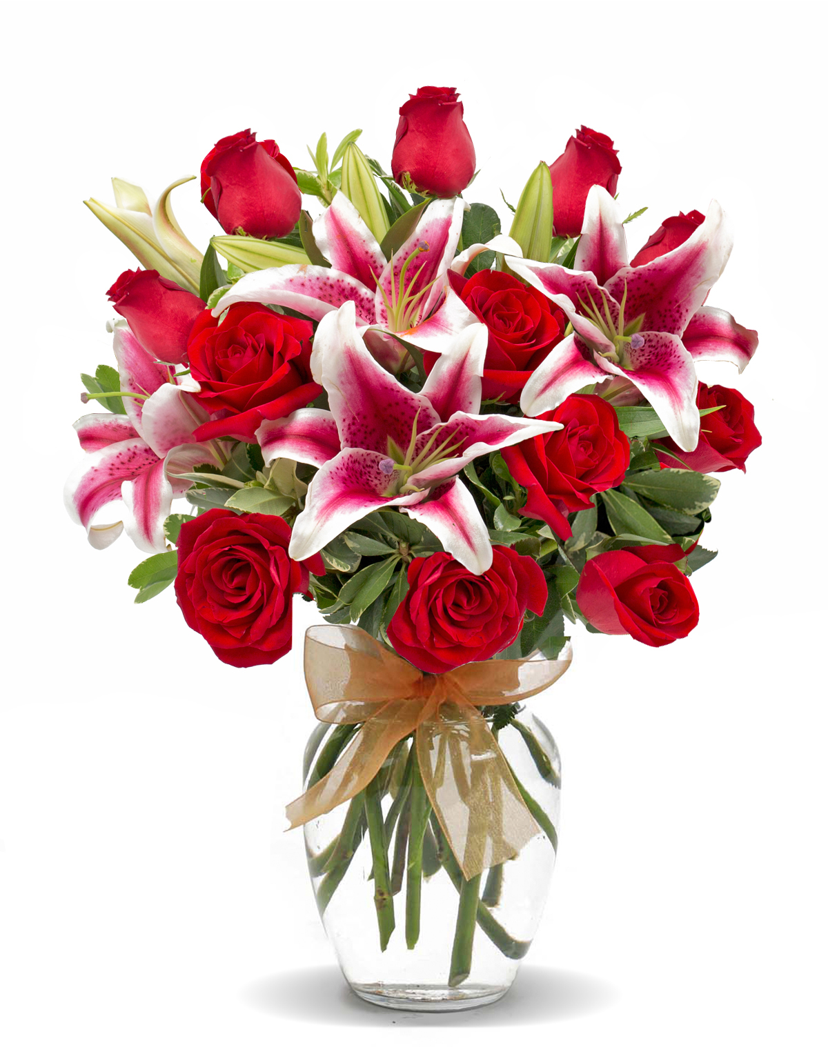 Charming Roses and Lilies - Roses - Columbus Florist - Same Day Flower ...