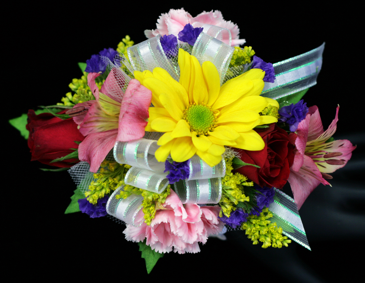  Mixed Spring Wrist Corsage Columbus OH Florist Flowerama Columbus